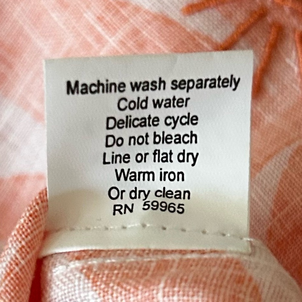NWT HIHO Rachel Linen Dress in Papaya Wins - Picture 12 of 16